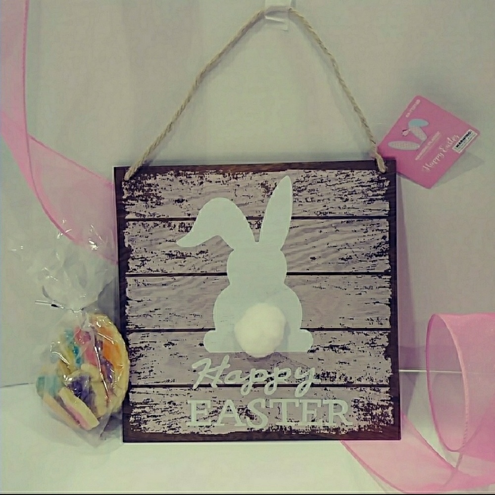 Happy Easter Bunny Wall Decor-NEW